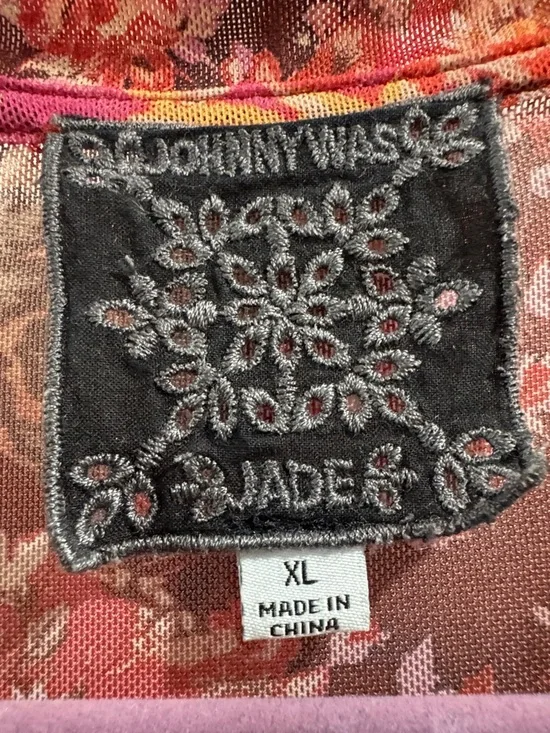 Johnny Was Eleanor Short Sleeve Mesh Tee - Picture 7 of 8